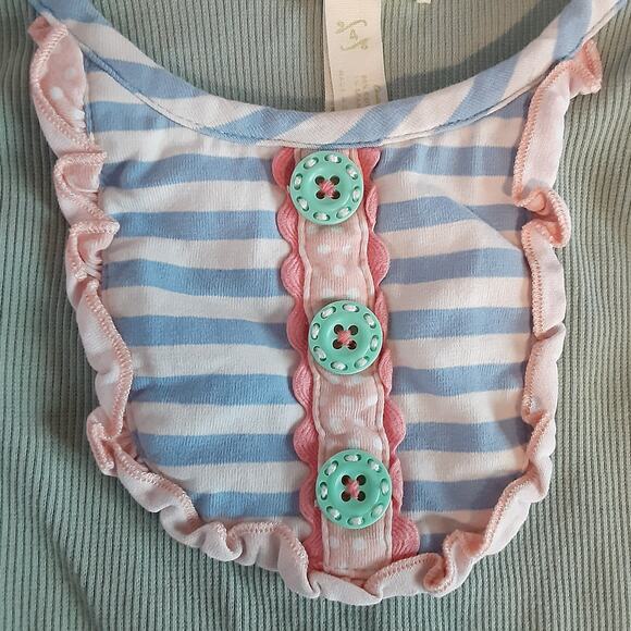 Matilda Jane Arcade Cookie Tank Tops 3pc Lot Ruffle Girls 4T Travel Log Shirt - Picture 3 of 16